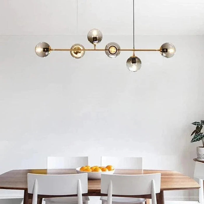 TAKLAMPA.SE Suspension Luminaire Femarmad taklampa glas metall retro