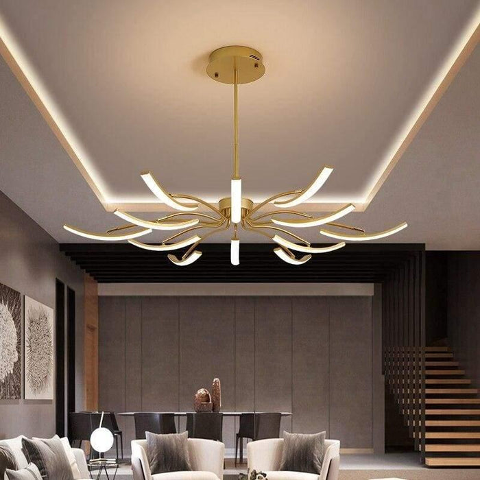 TAKLAMPA.SE Luminaire Plafonnier Guld Jätte stor taklampa