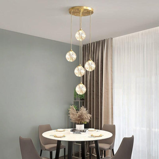 TAKLAMPA.SE Suspension Luminaire M Liten taklampa glas mässing