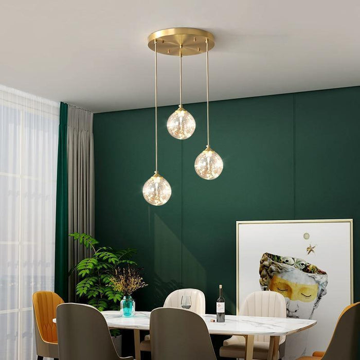 TAKLAMPA.SE Suspension Luminaire S Liten taklampa glas mässing