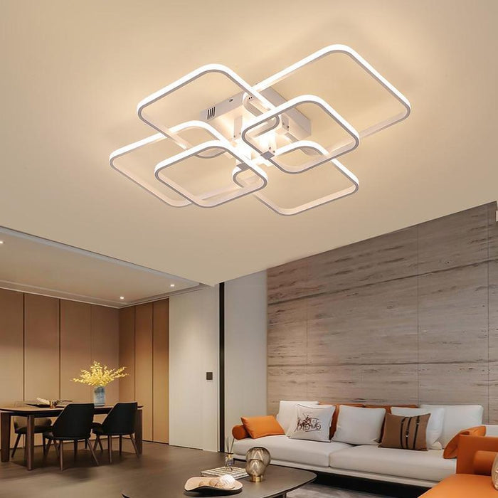 TAKLAMPA.SE Luminaire Plafonnier Vit Rectangle taklampa led