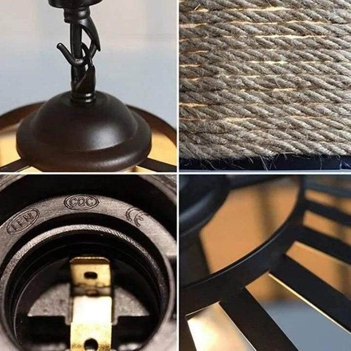 TAKLAMPA.SE Suspension Luminaire Standardtitel Retro taklampa i trä