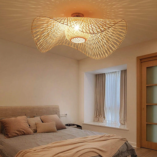 TAKLAMPA.SE Luminaire Plafonnier S Stor taklampa i rotting