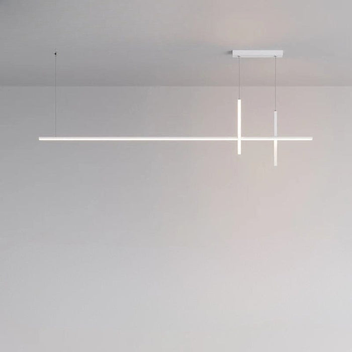 TAKLAMPA.SE Vit 120cm Stor taklampa mässing
