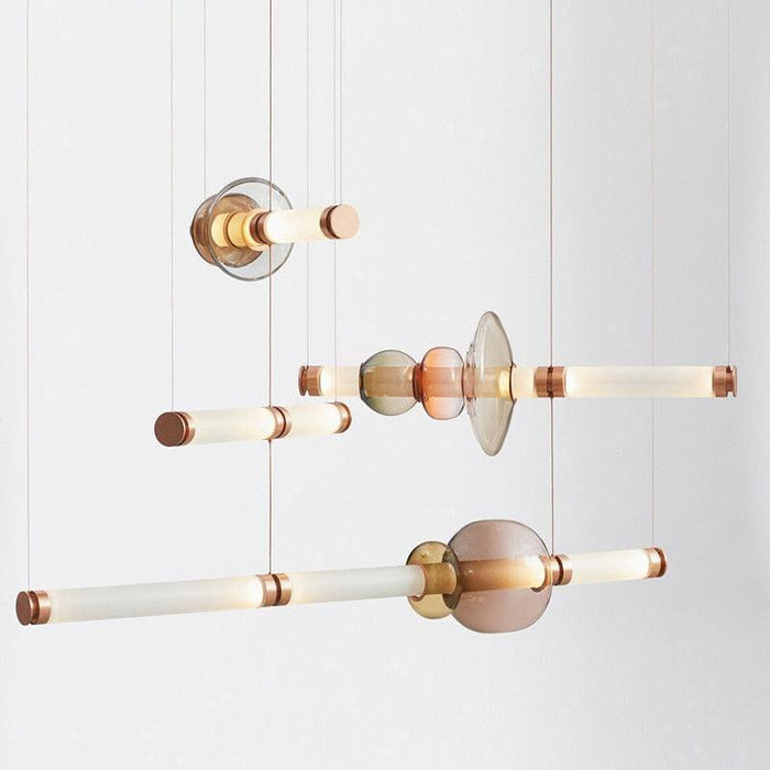 TAKLAMPA.SE Suspension Luminaire Stor taklampa med munblåstglas