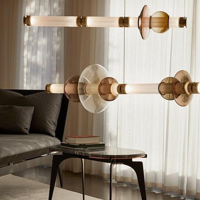 TAKLAMPA.SE Suspension Luminaire Stor taklampa med munblåstglas