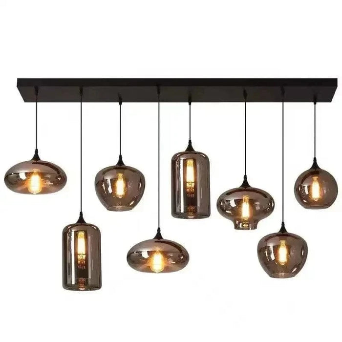 TAKLAMPA.SE 8 stycken Taklampa glas mässing