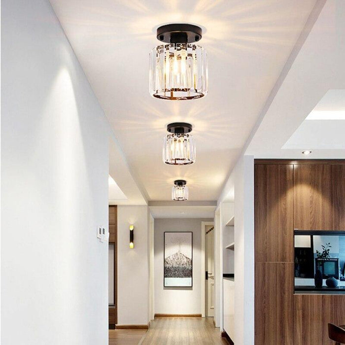 TAKLAMPA.SE Luminaire Plafonnier Svart Cirkel Taklampa glas plafond