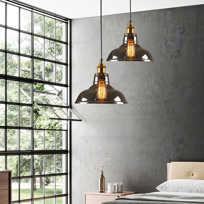 TAKLAMPA.SE Suspension Luminaire Klassisk Taklampa glas rund