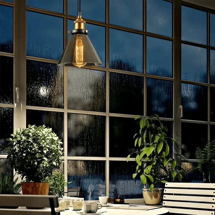 TAKLAMPA.SE Suspension Luminaire Triangel Taklampa glas rund