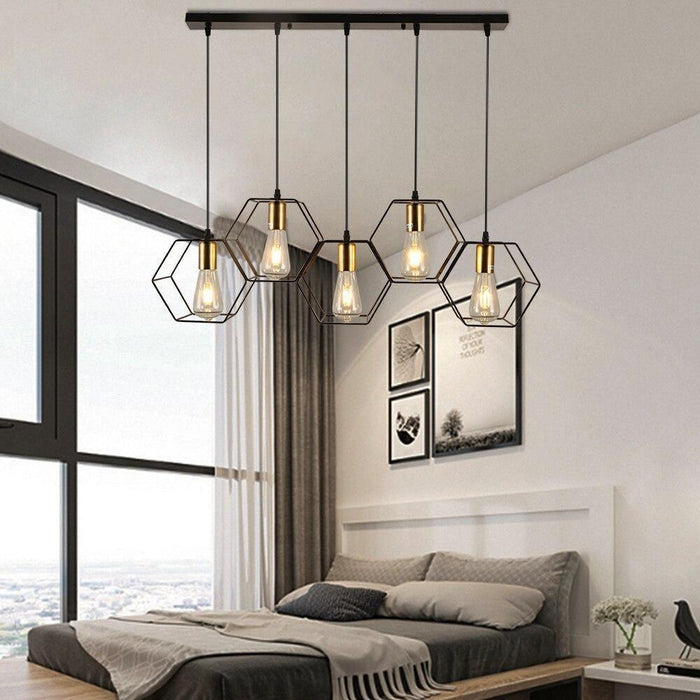 TAKLAMPA.SE Suspension Luminaire 5 Cellstrukturer Taklampa industri pendel