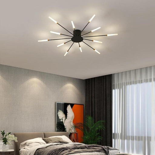 TAKLAMPA.SE Luminaire Plafonnier S - Svart Taklampa led 4 st lampor svart