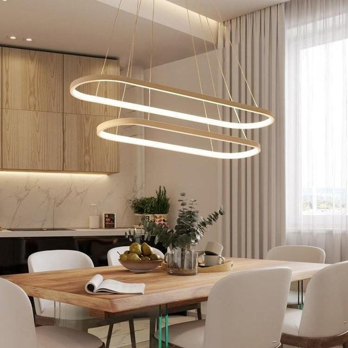 TAKLAMPA.SE Suspension Luminaire 2 Ringar Taklampa pendel klassisk
