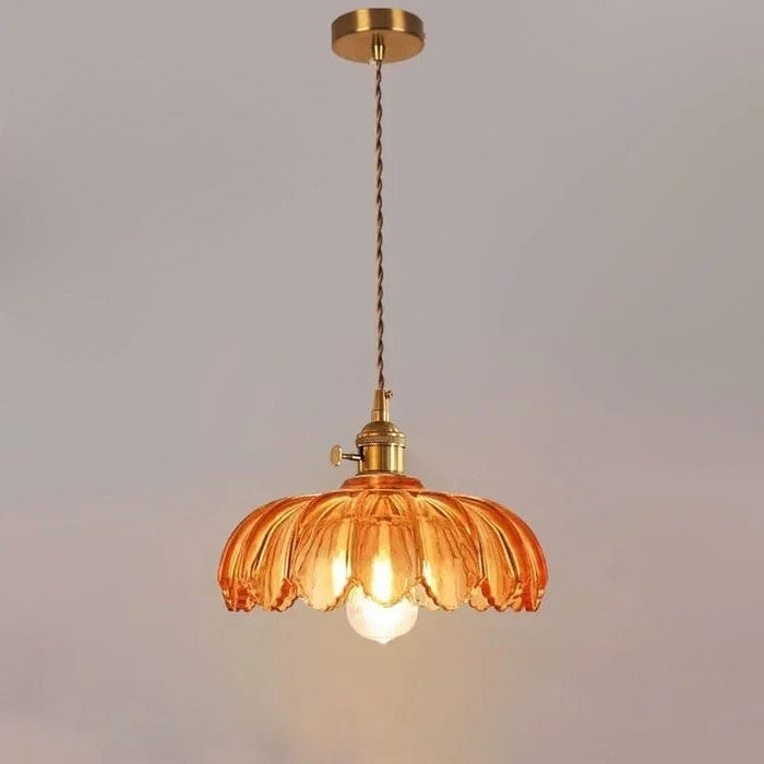 TAKLAMPA.SE Taklampa retro blommönster