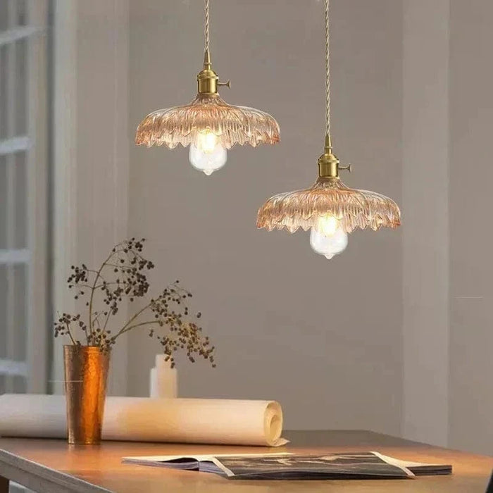 TAKLAMPA.SE Taklampa retro blommönster