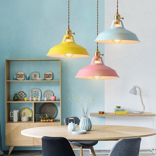 TAKLAMPA.SE Lampe Suspendue Taklampa retro opalglas plåt