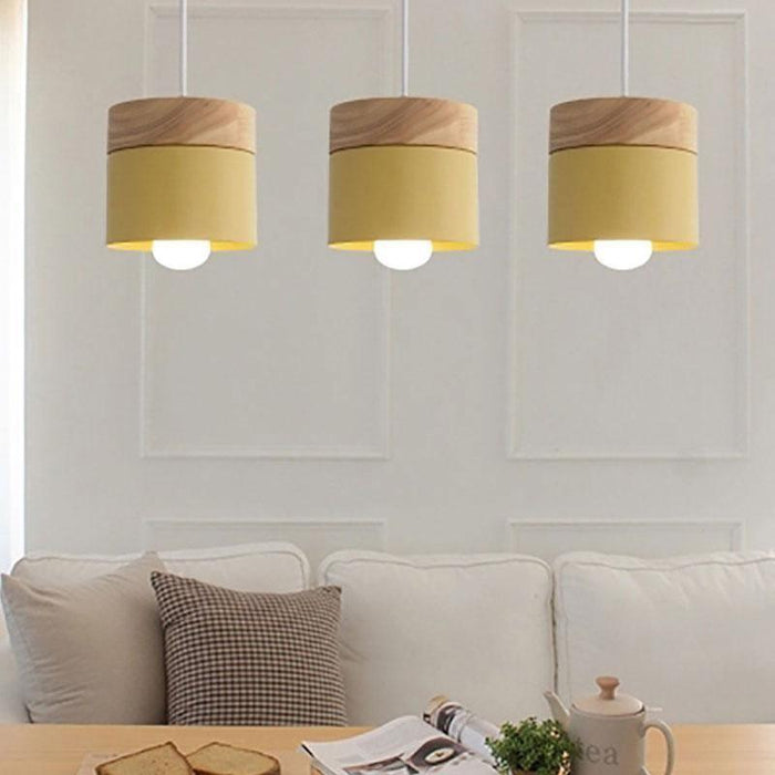 TAKLAMPA.SE Lampe Suspendue Gul Taklampa retro plåt danmark