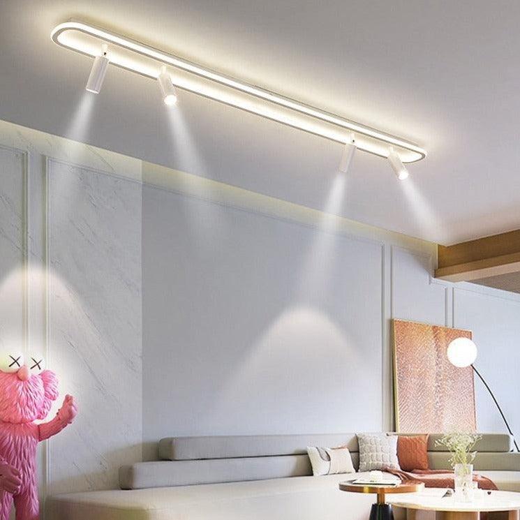 Flexibel belysning med justerbara spotlights