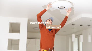 Vart hänga taklampa ?