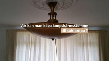 Var kan man köpa lampskärmsstomme till taklampa ?