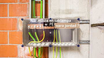 När måste en taklampa vara jordad ?