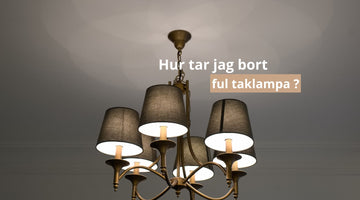 Hur tar jag bort ful taklampa ?