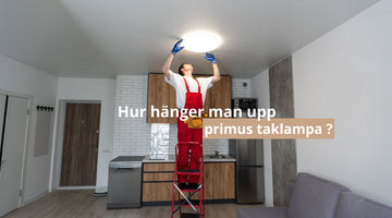 Hur hänger man upp primus taklampa ?