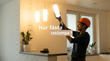 hur fästa taklampa