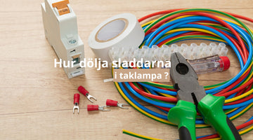 Hur dölja sladdarna i taklampa ?