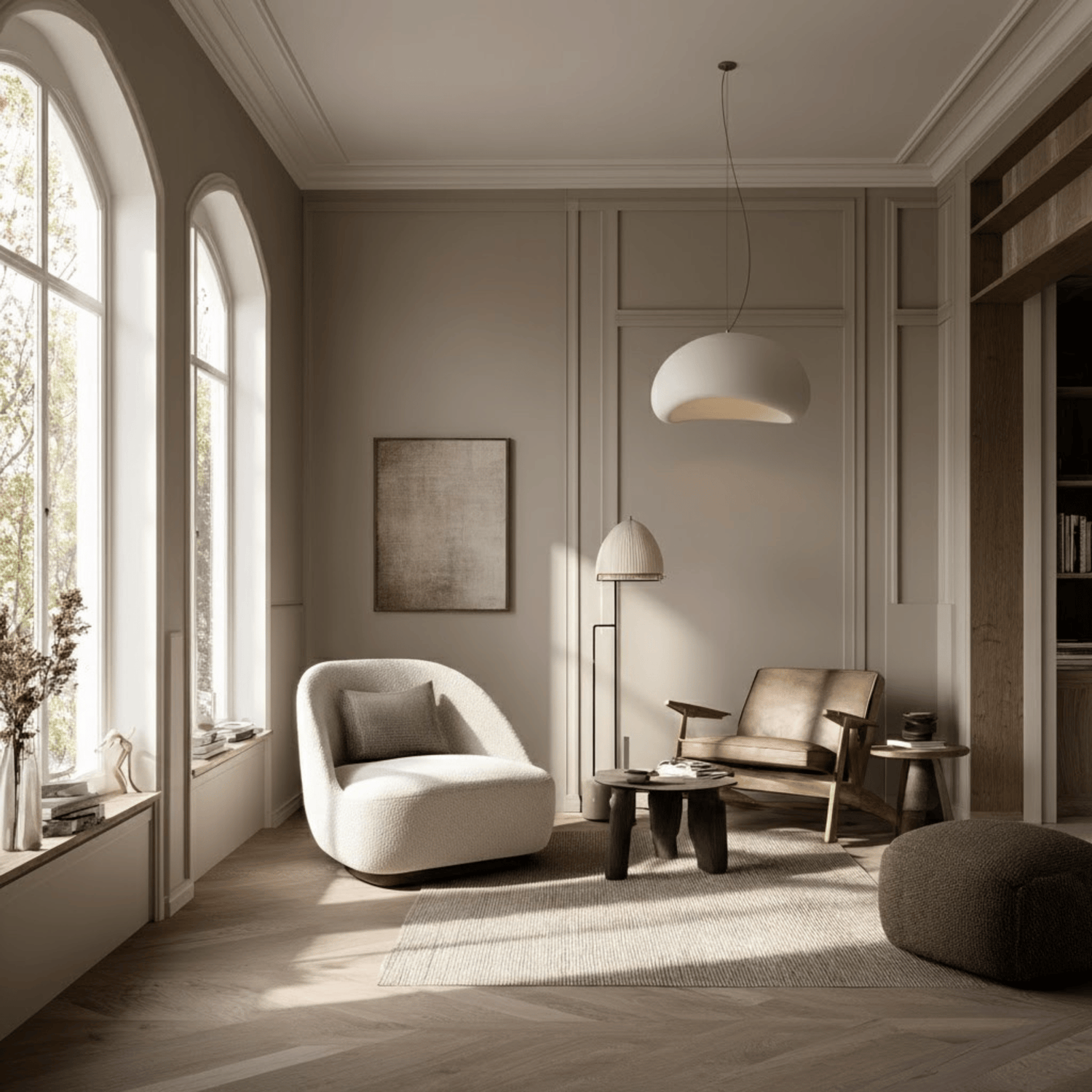 Skulptural lampa för moderna hem