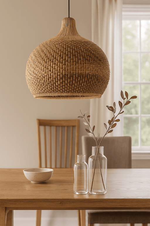 Bohemisk rottinglampa med organisk charm TAKLAMPA.SE