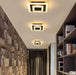 TAKLAMPA.SE Luminaire Plafonnier Brun Kvadratisk taklampa led