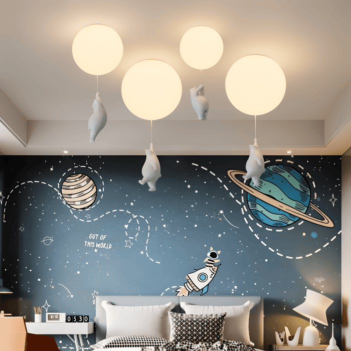 Lekfull taklampa med björnmotiv TAKLAMPA.SE