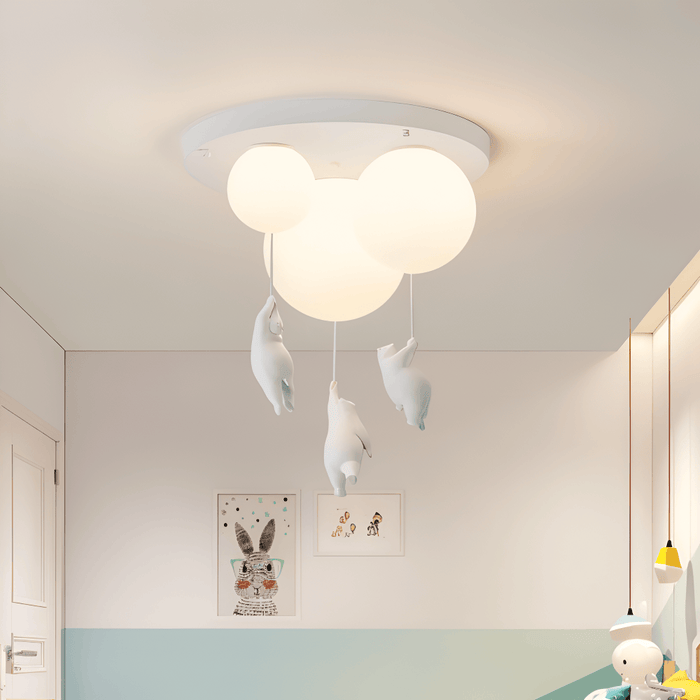 Lekfull taklampa med björnmotiv TAKLAMPA.SE