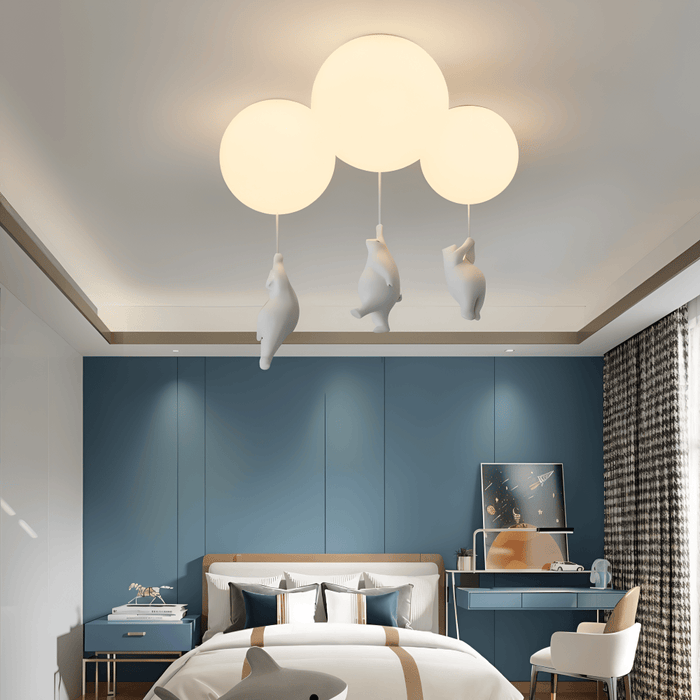 Lekfull taklampa med björnmotiv TAKLAMPA.SE