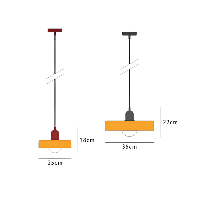 Lumo – Färgglad glas taklampa TAKLAMPA.SE