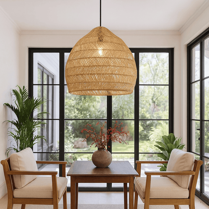 Natur – Handgjord taklampa i bambu TAKLAMPA.SE