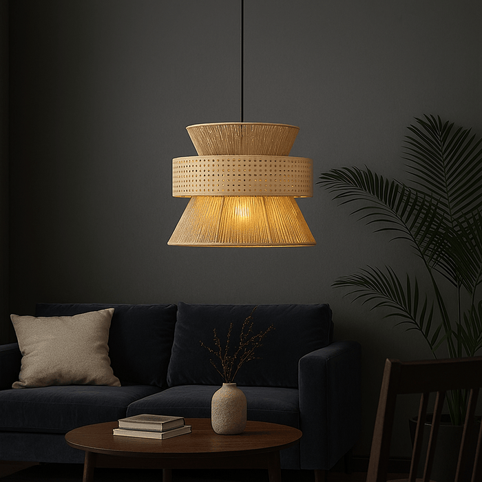 Naturlig bambulampa med varm skandinavisk känsla TAKLAMPA.SE