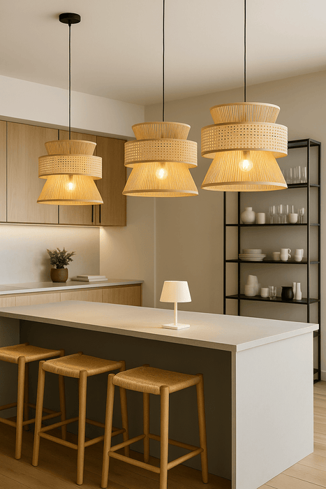 Naturlig bambulampa med varm skandinavisk känsla TAKLAMPA.SE