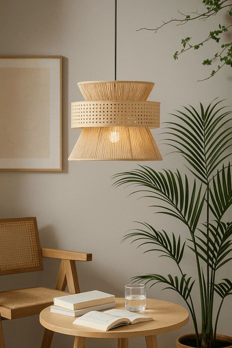 Naturlig bambulampa med varm skandinavisk känsla TAKLAMPA.SE