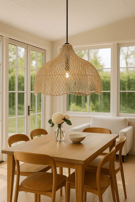 Naturlig rottinglampa TAKLAMPA.SE