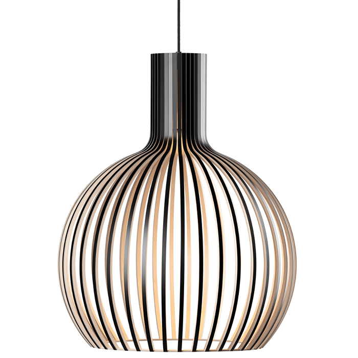 Rustik trä taklampa Svart exteriör / träinteriör / Dia 23cm TAKLAMPA.SE