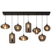 TAKLAMPA.SE 8 stycken Taklampa glas mässing