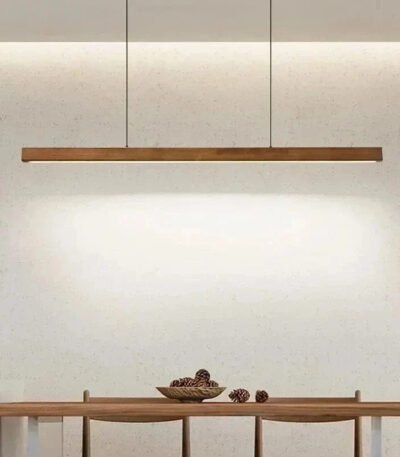 TAKLAMPA.SE Avlång taklampa i trä