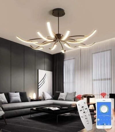 TAKLAMPA.SE Luminaire Plafonnier Svart Jätte stor taklampa