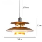 TAKLAMPA.SE Guld Liten taklampa retro