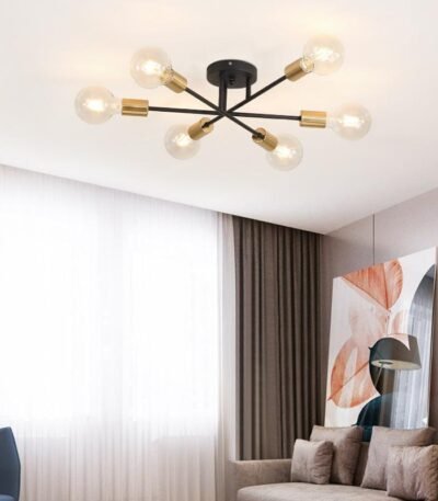 TAKLAMPA.SE Luminaire Plafonnier Svart Stor taklampa industri