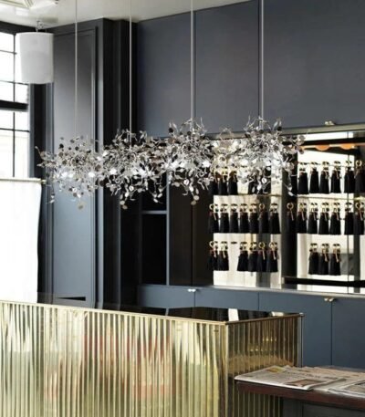 TAKLAMPA.SE Suspension Luminaire 5 Bollar Stor taklampa silver