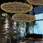 TAKLAMPA.SE Suspension Luminaire Guld / M Stor taklampa stjärnhimmel