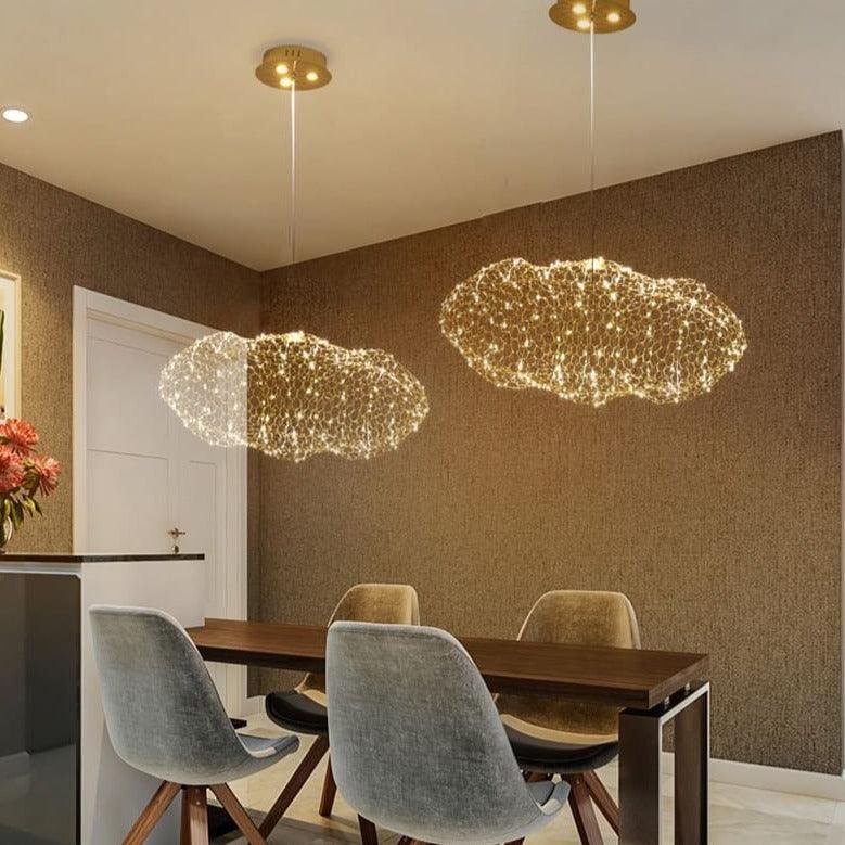 TAKLAMPA.SE Suspension Luminaire Guld / S Stor taklampa stjärnhimmel